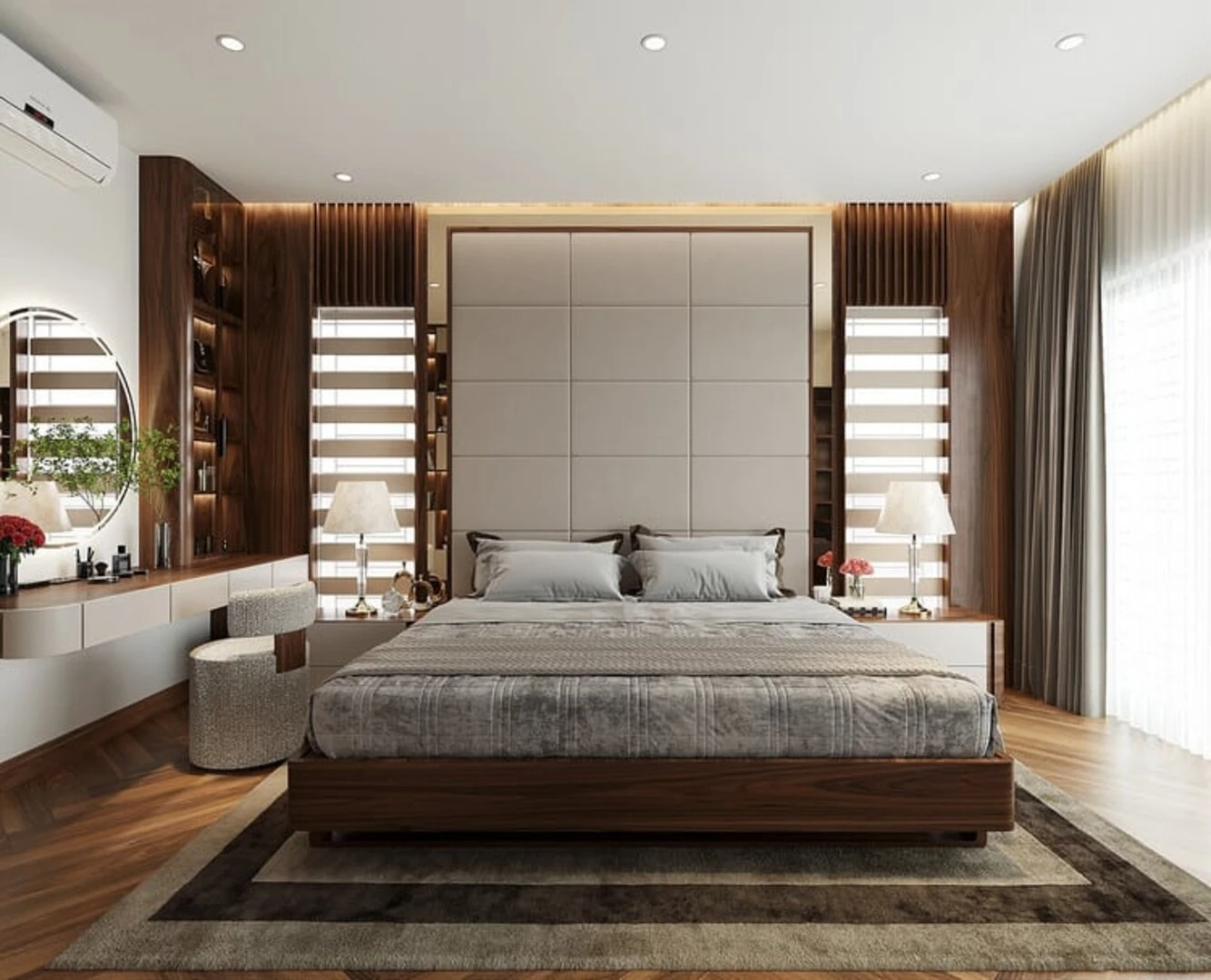 Diện tích phòng ngủ tiêu chuẩn 15m2 đẹp