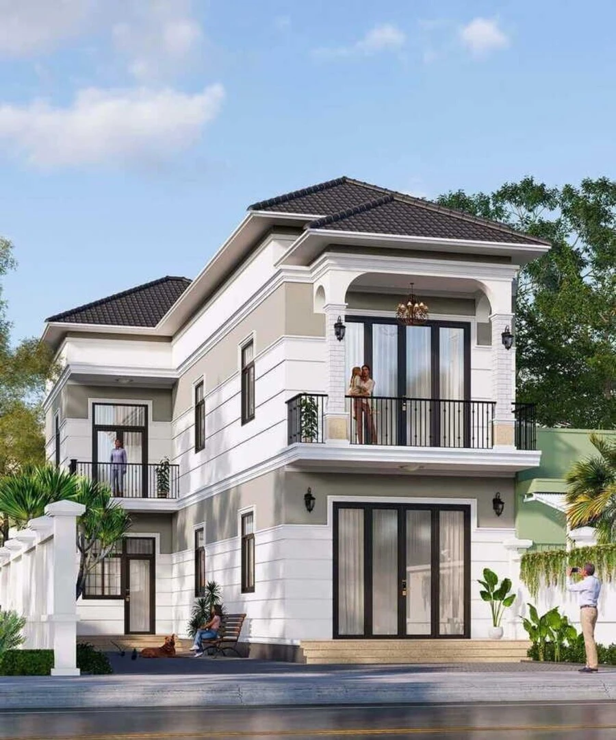 Mẫu nhà 2 tầng đẹp giá 2 tỷ là lựa chọn hoàn hảo dành cho những ai yêu thích sự sang trọng