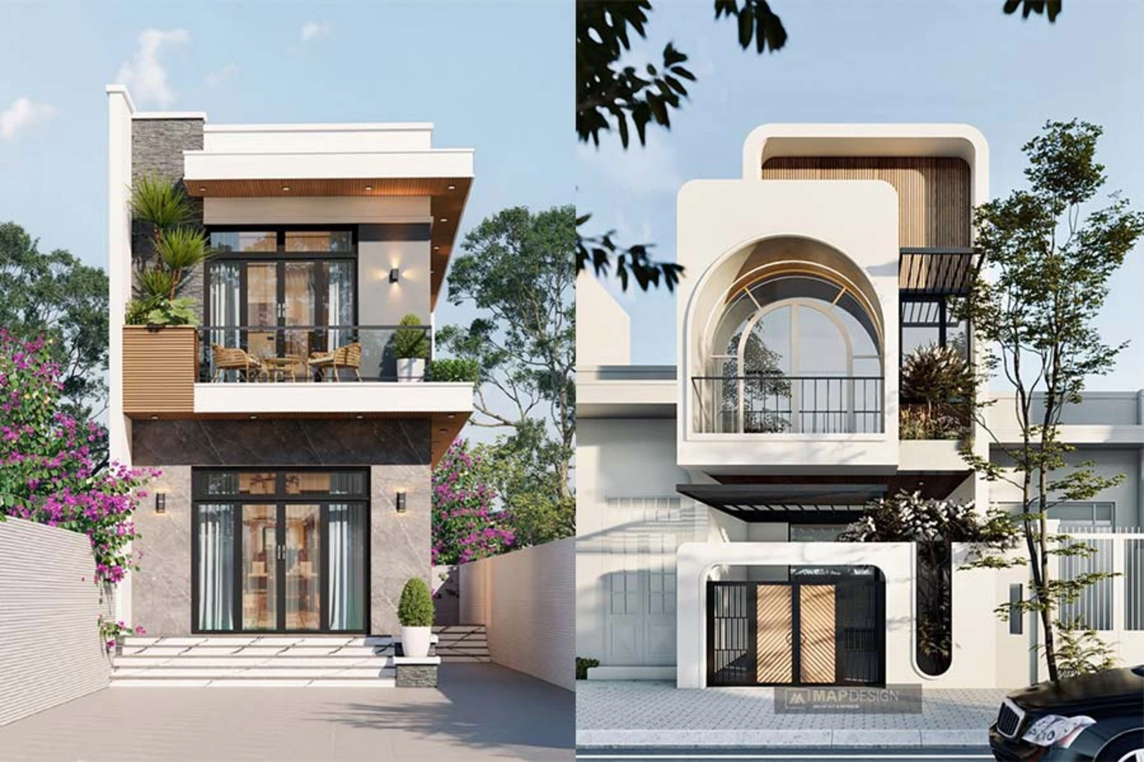 Ưu điểm nổi bật của nhà phố hiện đại 2 tầng