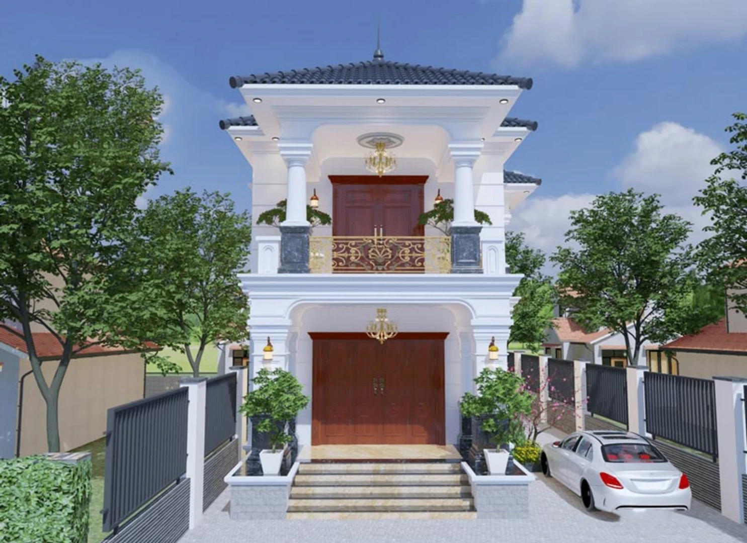 Mẫu nhà phố 2 tầng 5x20 tạo cảm giác rộng rãi