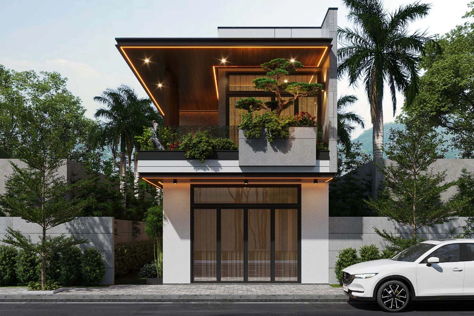 Nhà phố 2 tầng với 3 phòng ngủ phù hợp cho gia đình 4 người