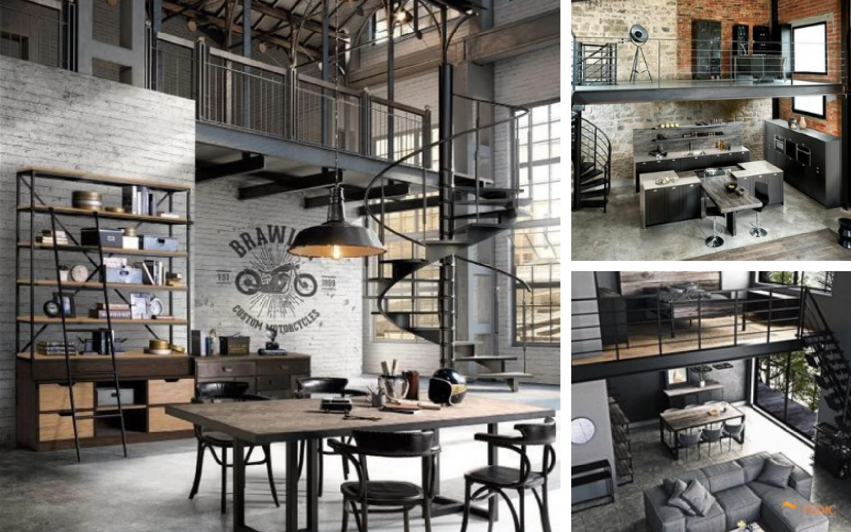 Những điểm nhấn trang trí đắt giá của phong cách Industrial