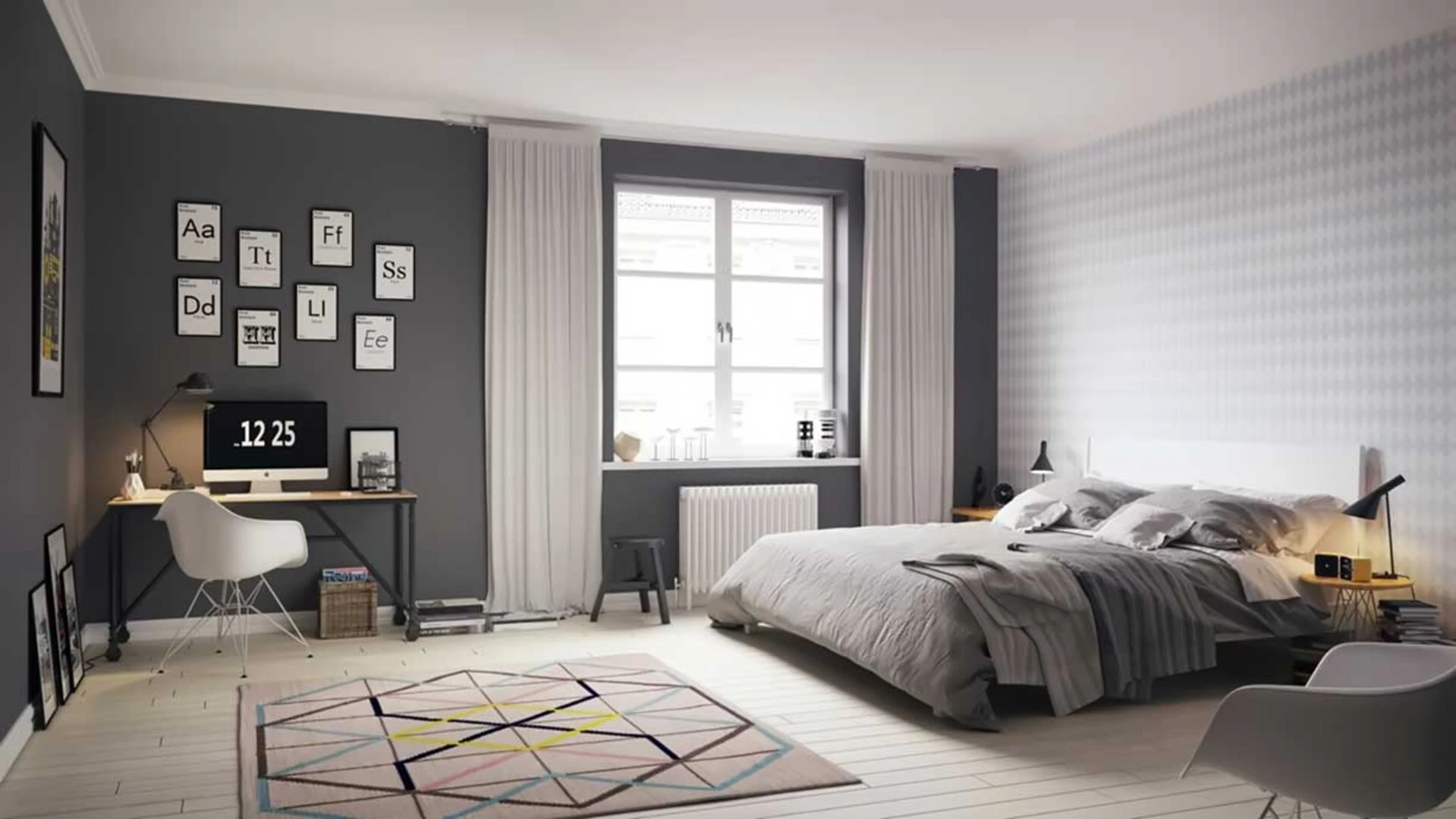 Phòng ngủ phong cách Scandinavian