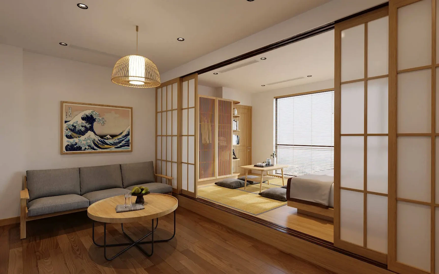 Phong cách Japandi tạo cảm giác gần gũi trong không gian sống