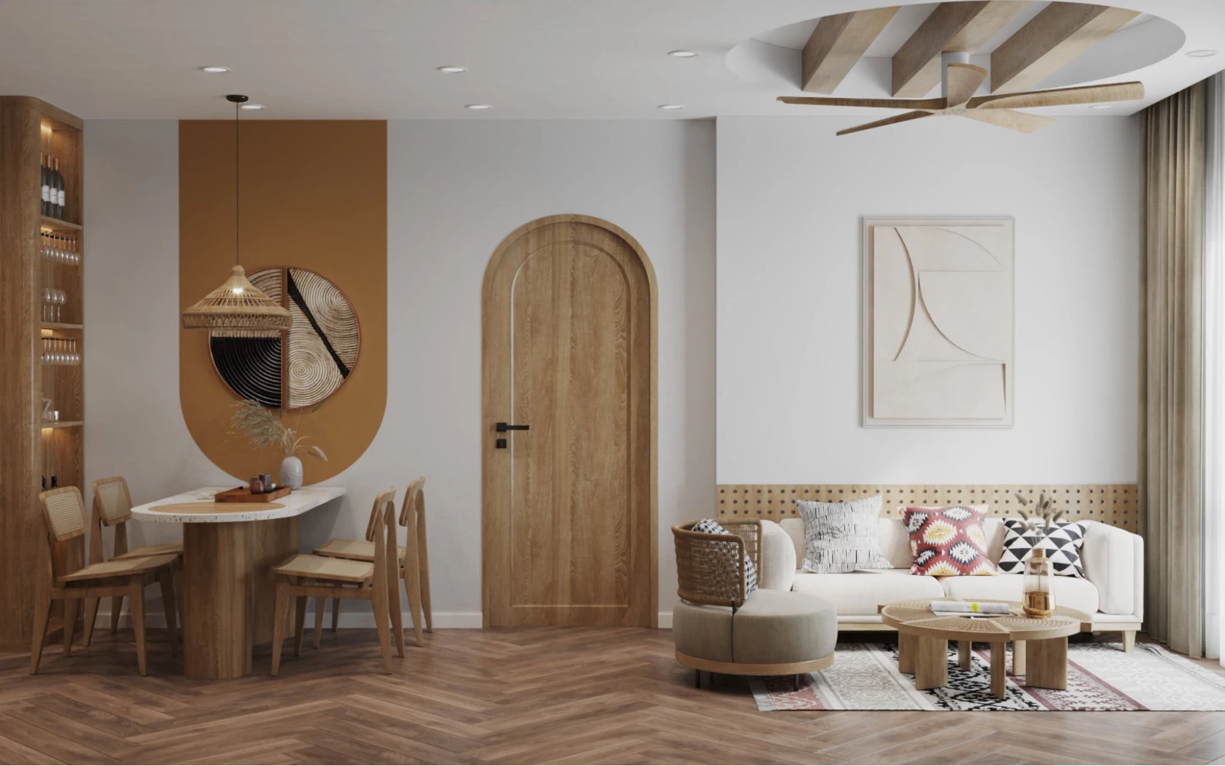 Phong cách thiết kế nội thất Wabi Sabi mộc mạc