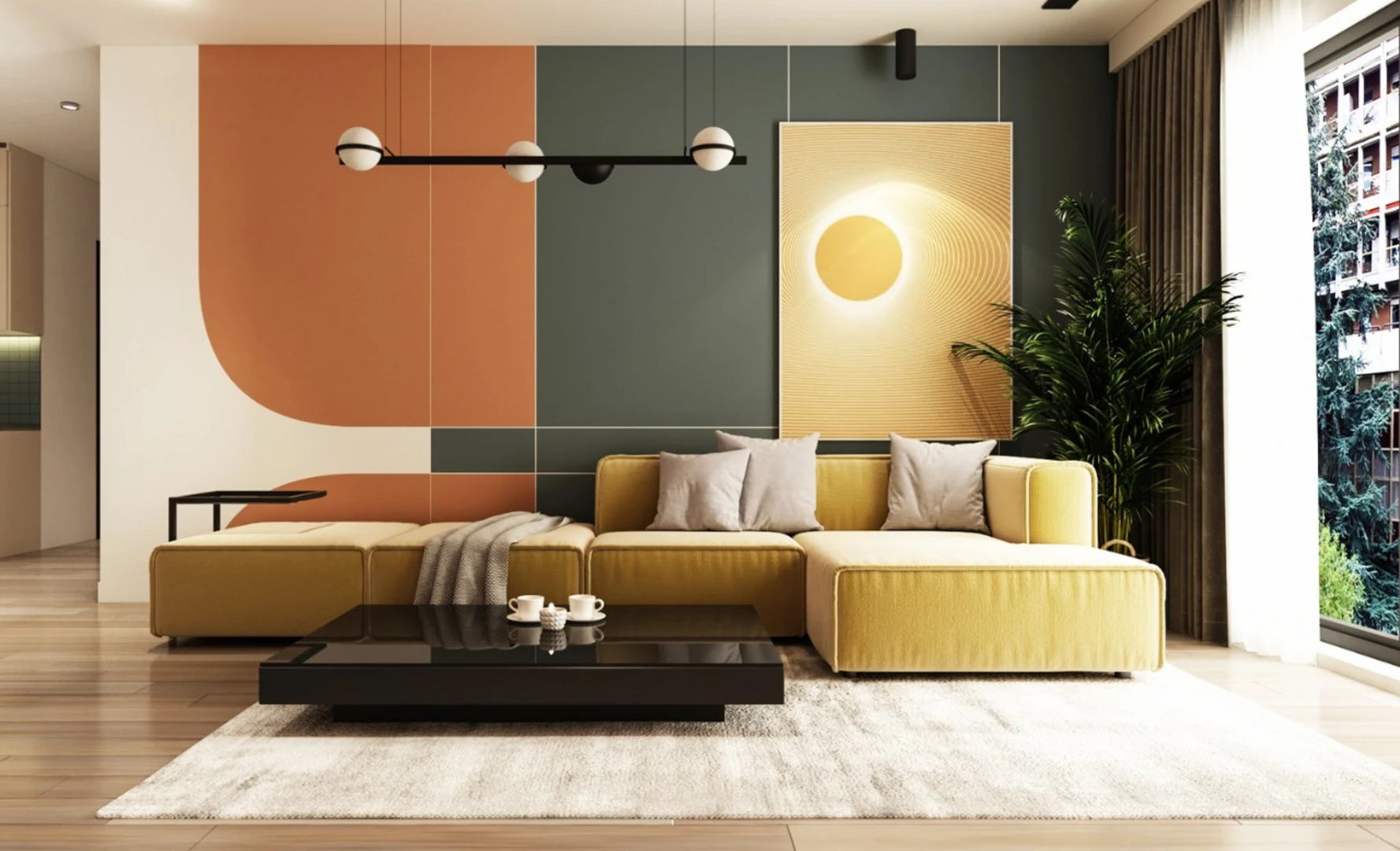 Color Block nổi bật với cách ứng dụng các quy tắc hình học