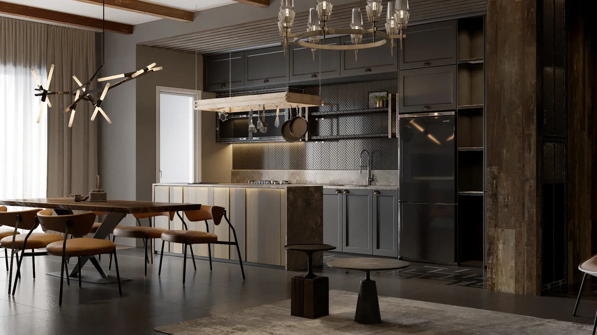 Industrial Style khai thác các vật liệu có tính ứng dụng cao