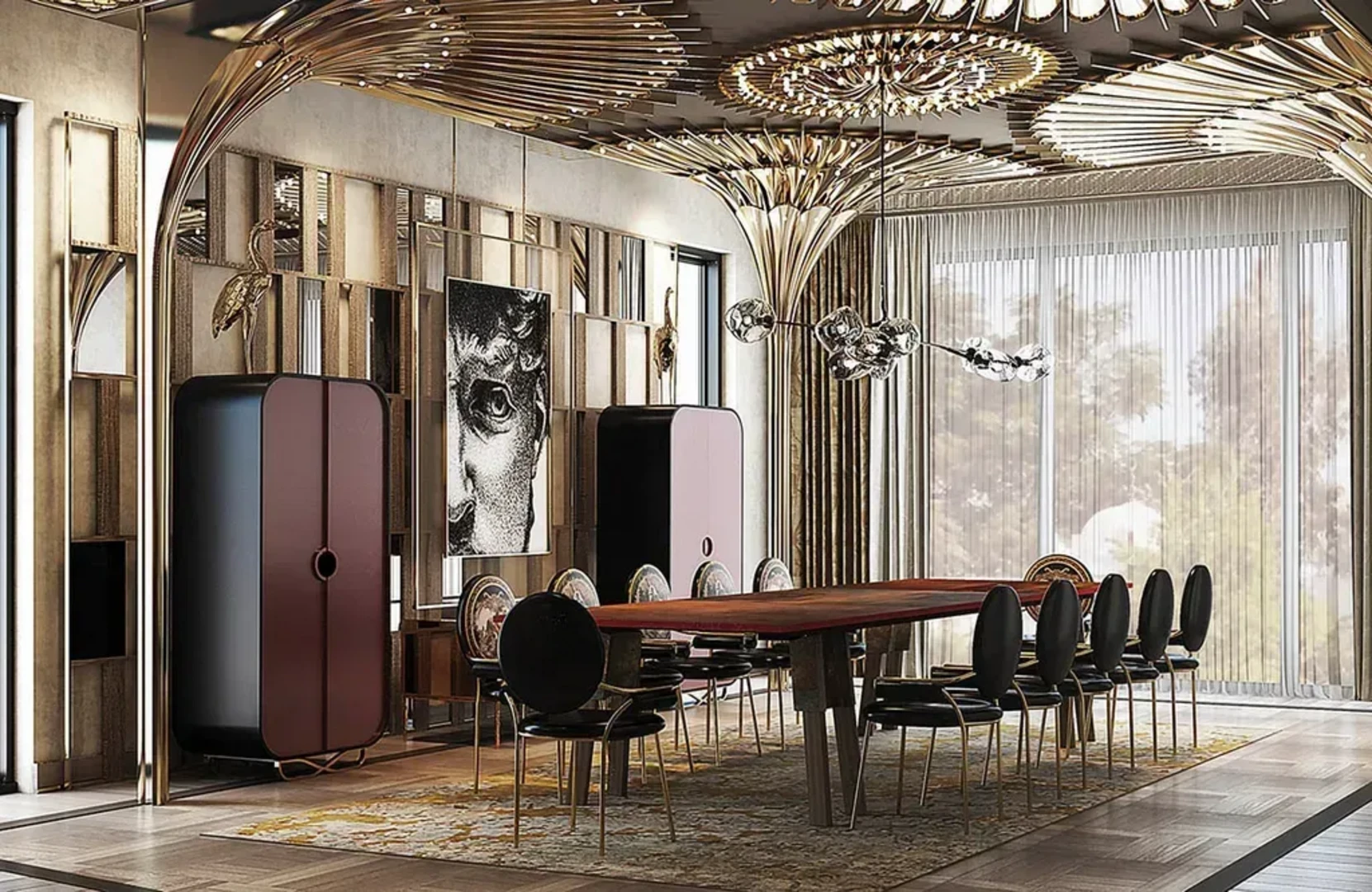 Art Deco gây ấn tượng với các họa tiết cách điệu