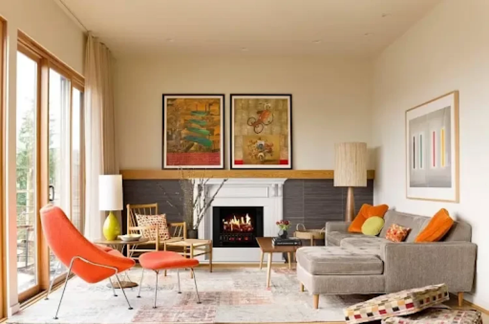 Mid-Century kết hợp yếu tố tự nhiên và nét hiện đại