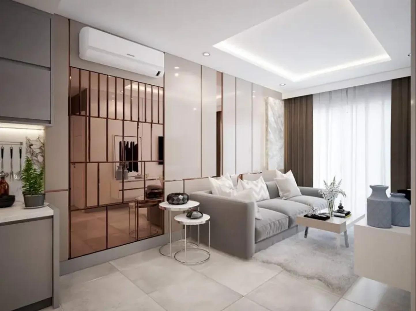 Chung cư 45m2 có thể áp dụng nhiều xu hướng kiến trúc