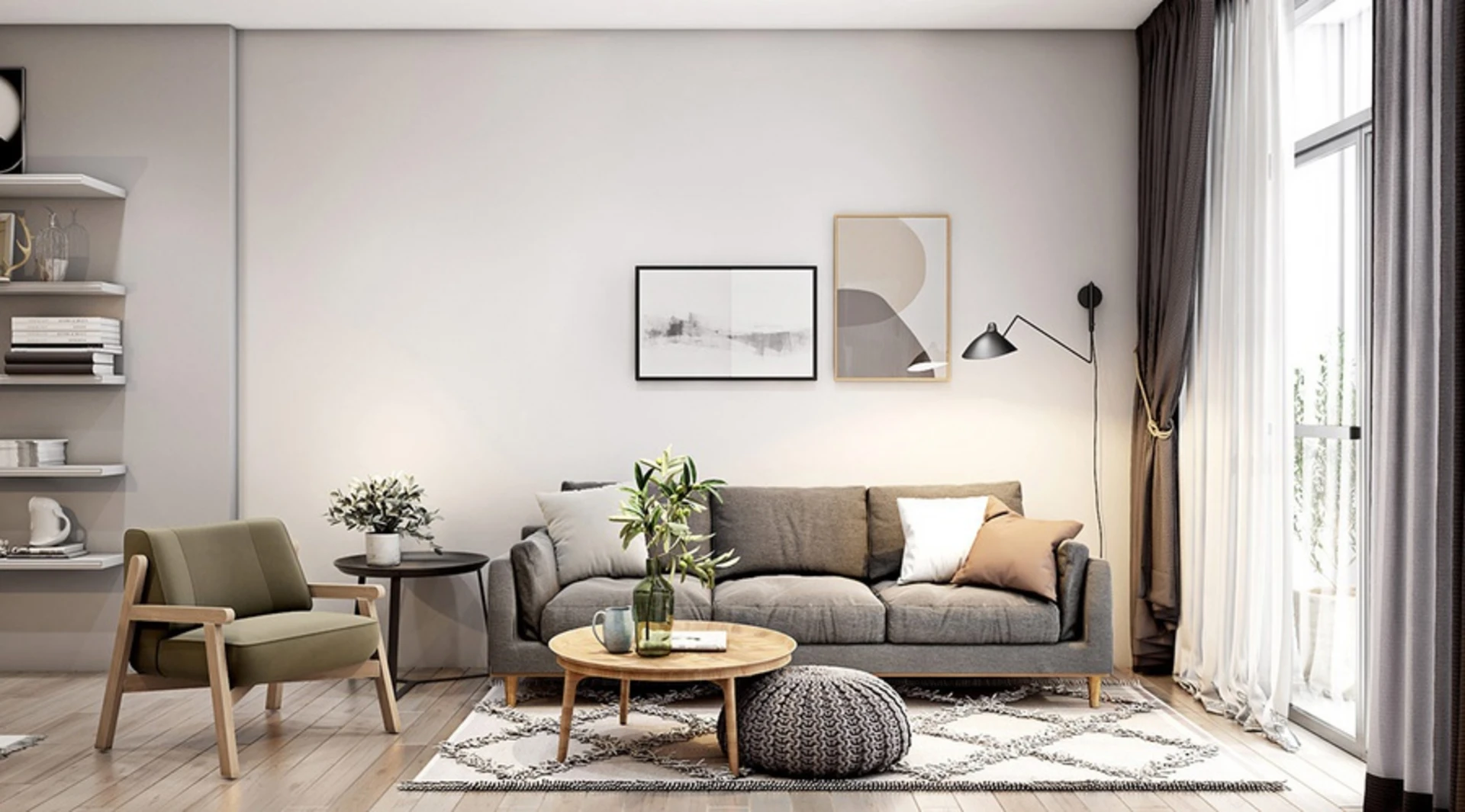 Sử dụng tranh ảnh nghệ thuật để trang trí phòng khách