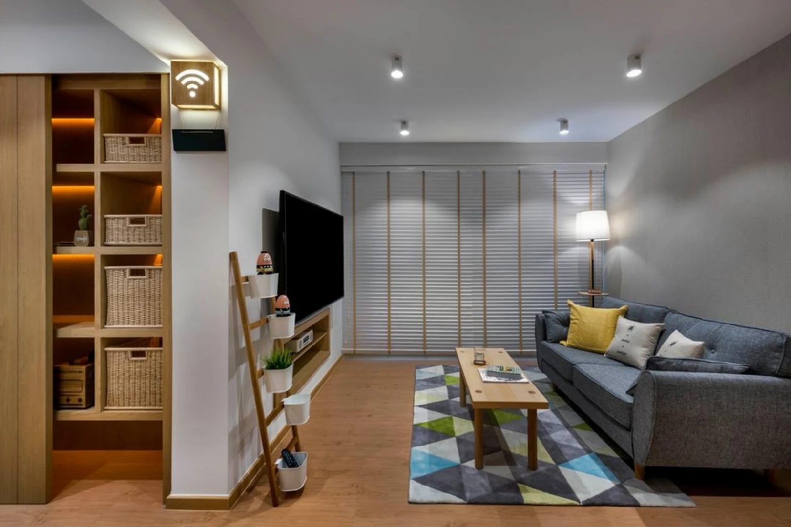 Bố trí sofa đơn tại những phòng khách chung cư có diện tích nhỏ 