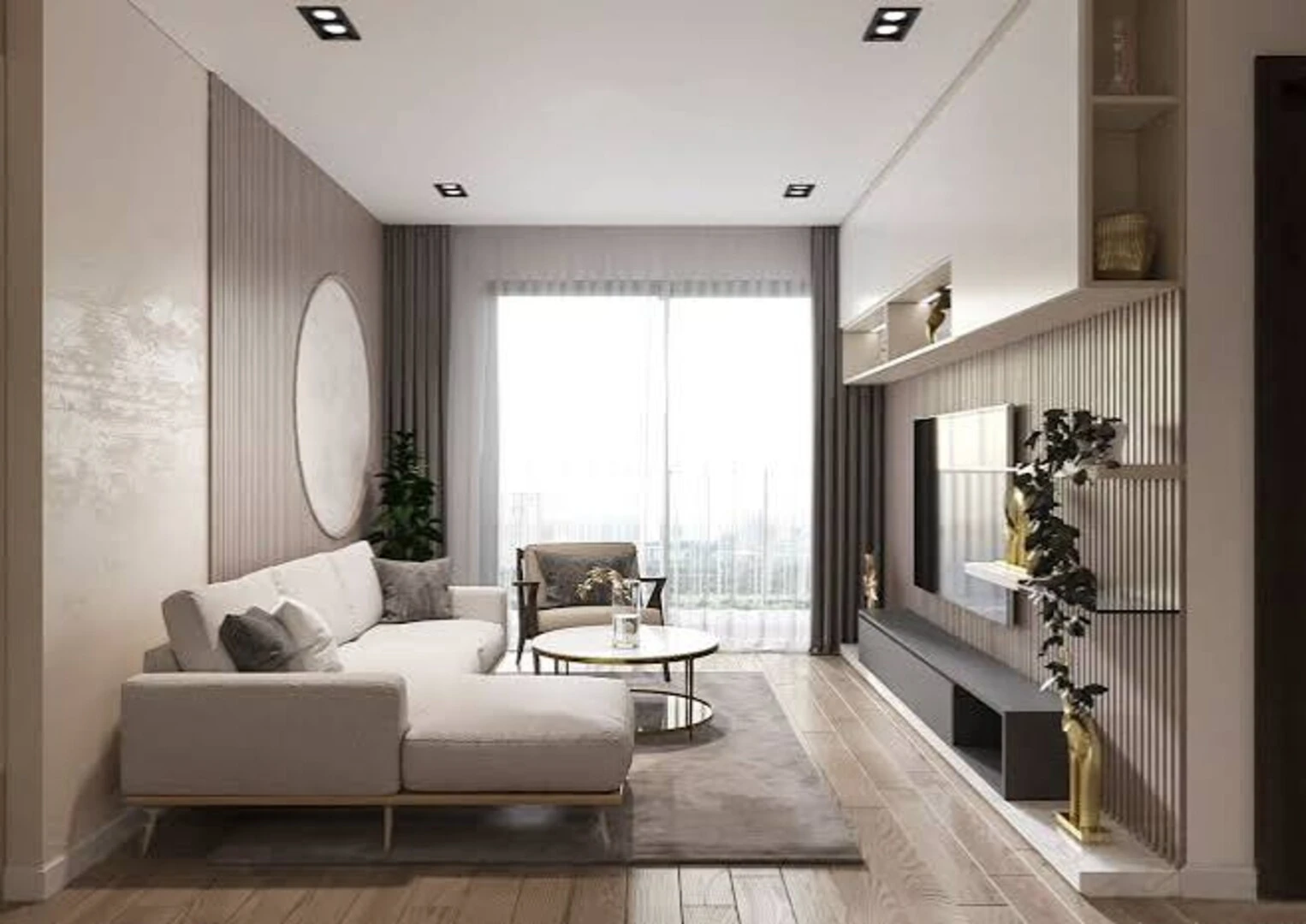 Mẫu phòng khách hiện đại cho chung cư