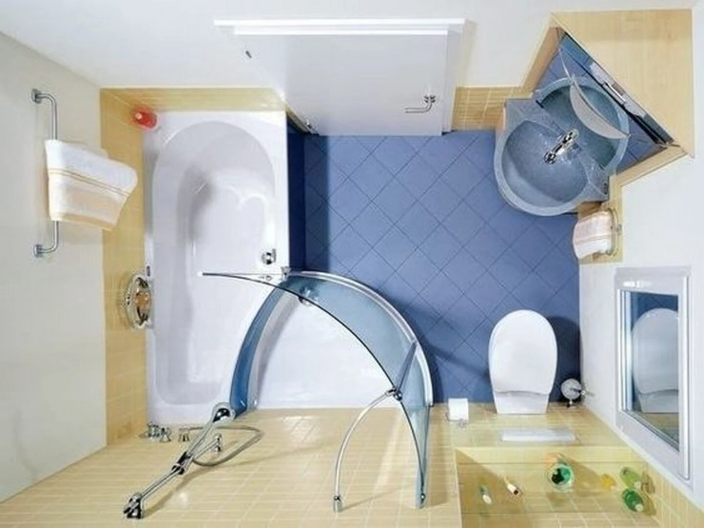 Phòng tắm đẹp diện tích nhỏ