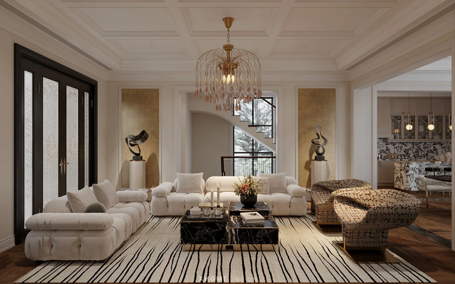 Phong cách Luxury phù hợp với những căn hộ có diện tích rộng