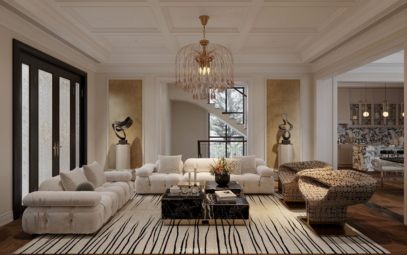 Phong cách Luxury phù hợp với những căn hộ có diện tích rộng