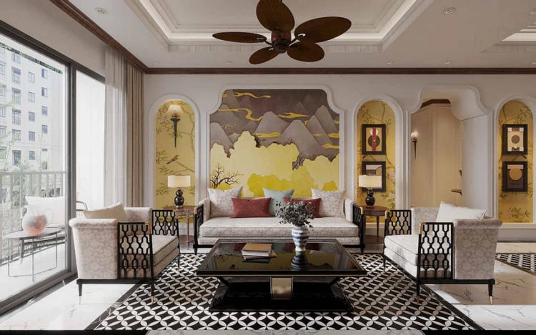 Phong cách Indochine tạo nên từ các vật liệu quen thuộc