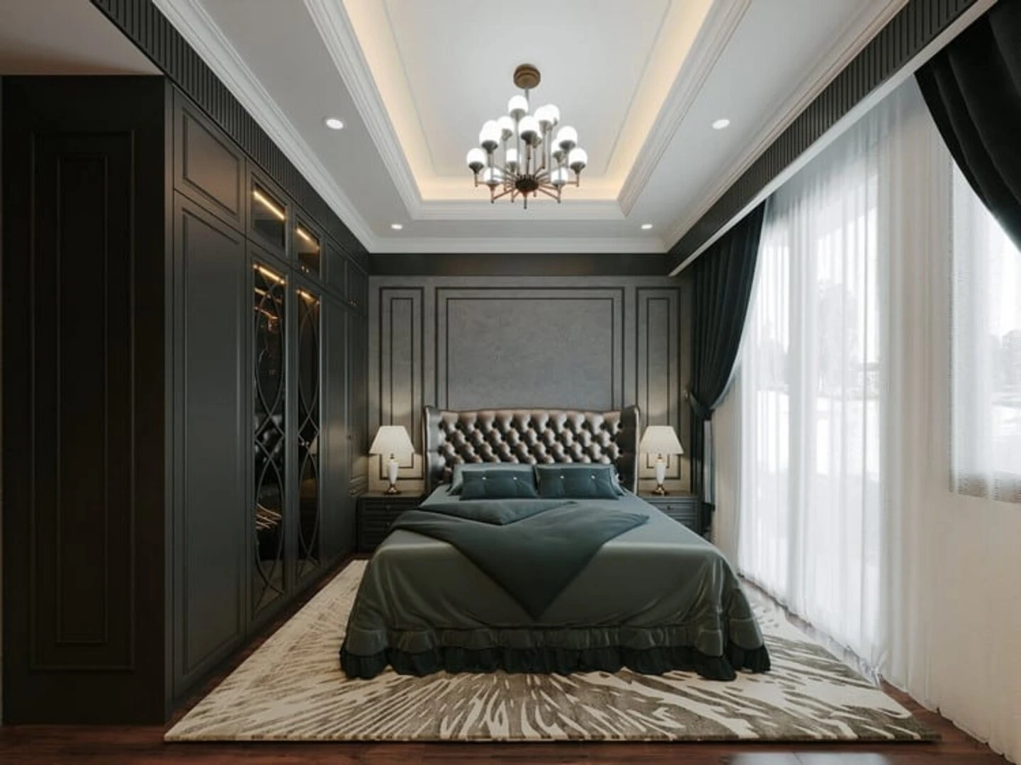 Mẫu thiết kế phòng ngủ đẹp cho nam