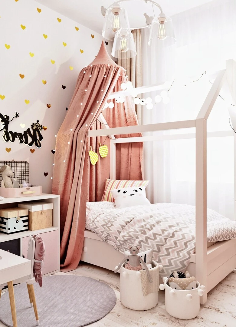 Thiết kế phòng ngủ cho bé gái đẹp, dễ thương