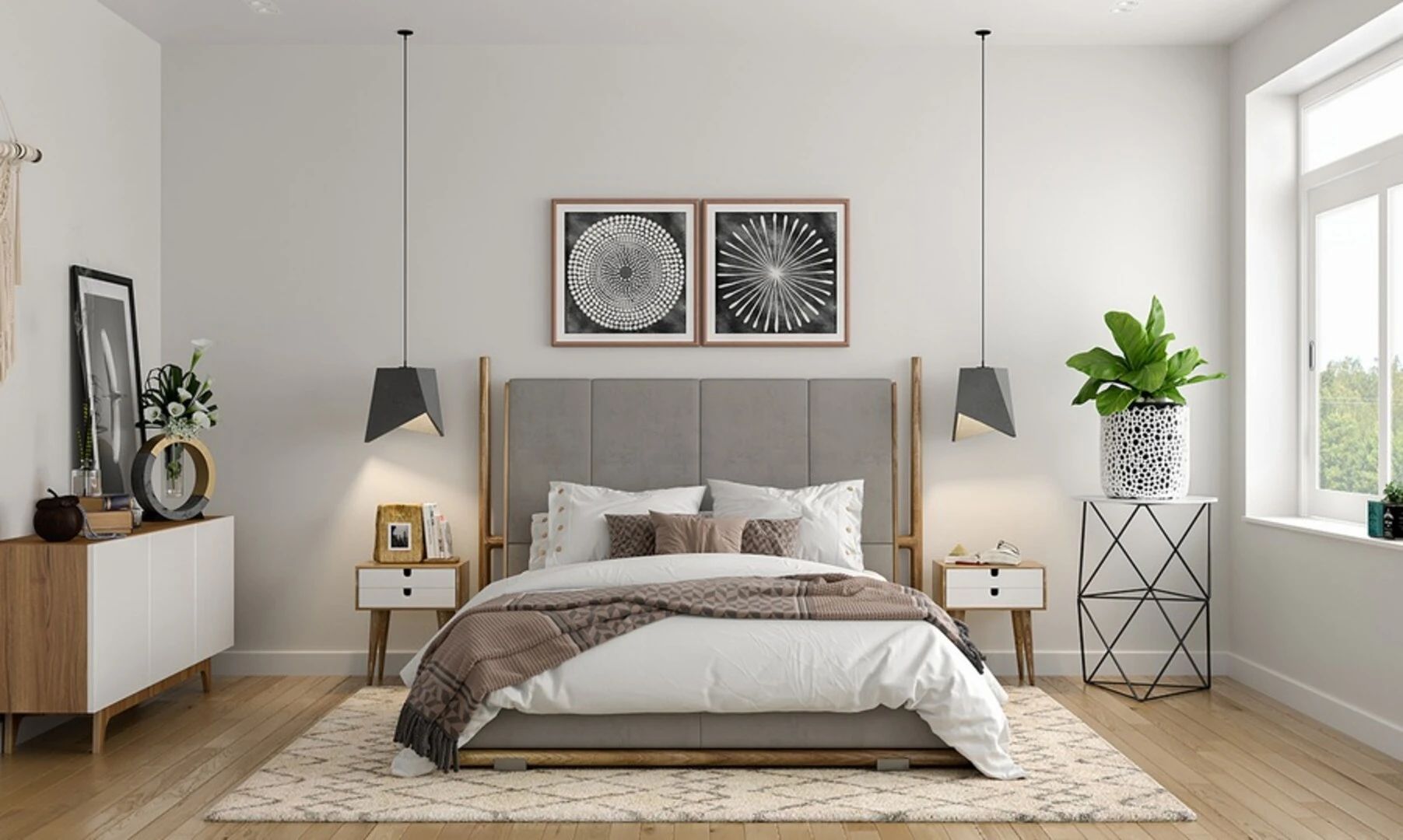 Thiết kế phòng ngủ Scandinavian