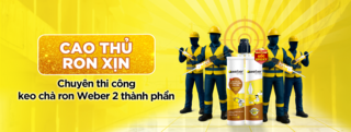 Cao thủ ron xịn - chuyên thi công keo chà ron Weber 2 thành phần Cao thủ ron xịn - chuyên thi công keo chà ron Weber 2 thành phần