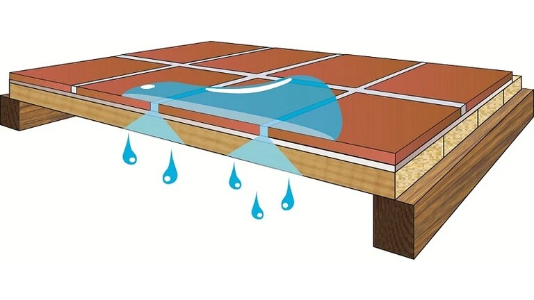 gạch bị thấm nước