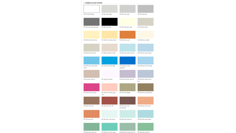 bảng màu color power bảng màu color power