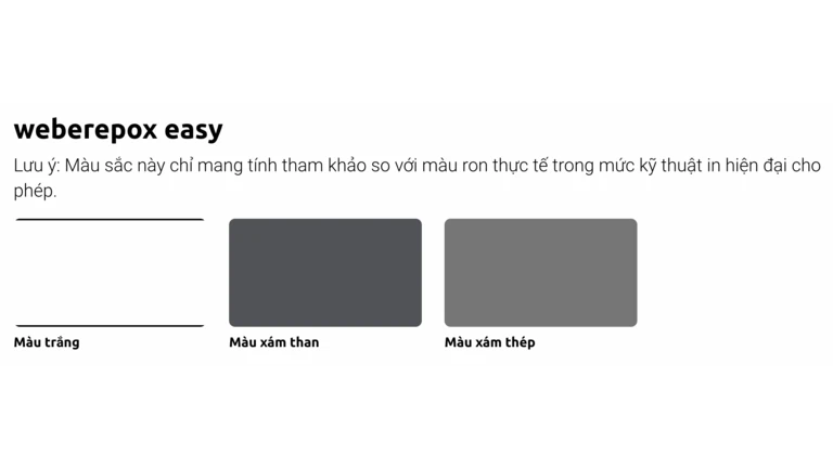 bảng màu weberepox easy