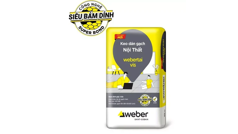 Giá keo dán gạch Webertai vis