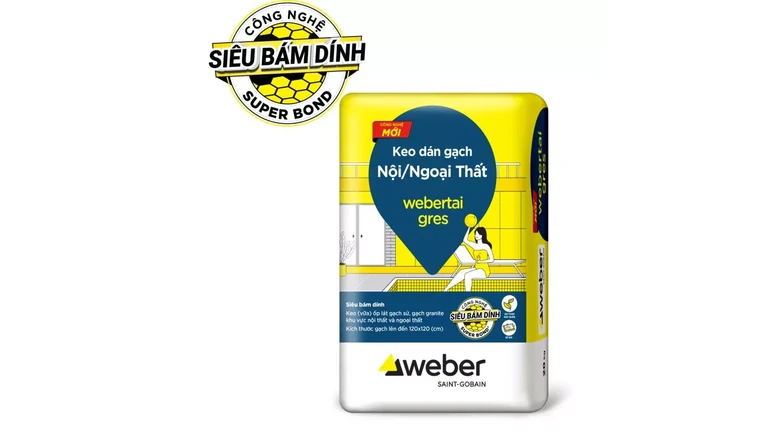 Giá keo dán gạch Webertai gres