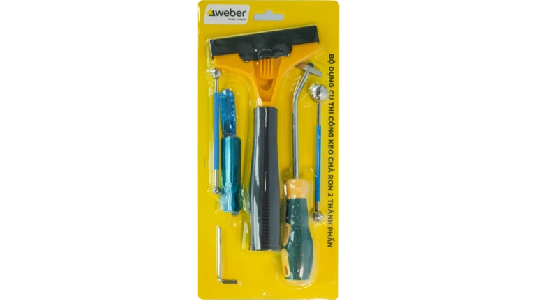 Bộ dụng cụ thi công keo chà ron 2 thành phần