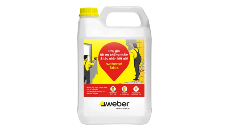 Phụ gia hỗ trợ chống thấm weberad latex