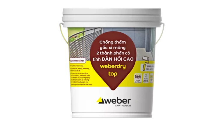 Vữa chống thấm cho gạch ốp tường ngoài trời Weberdry Top