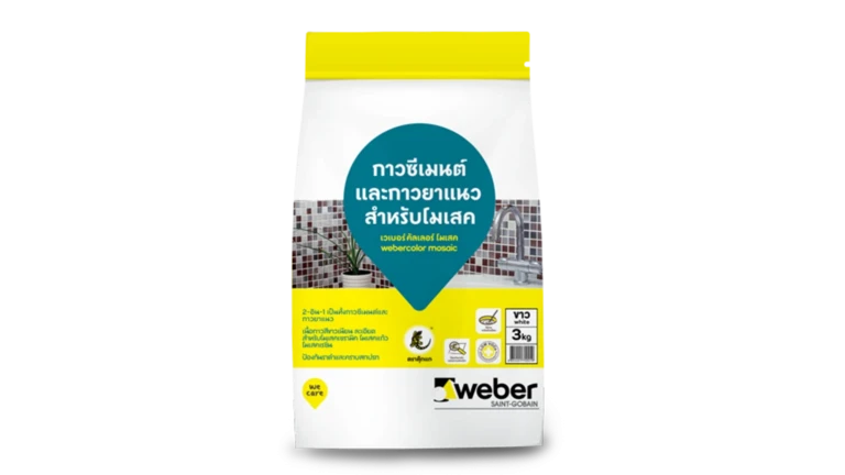 Keo dán gạch và chà ron webercolor mosaic