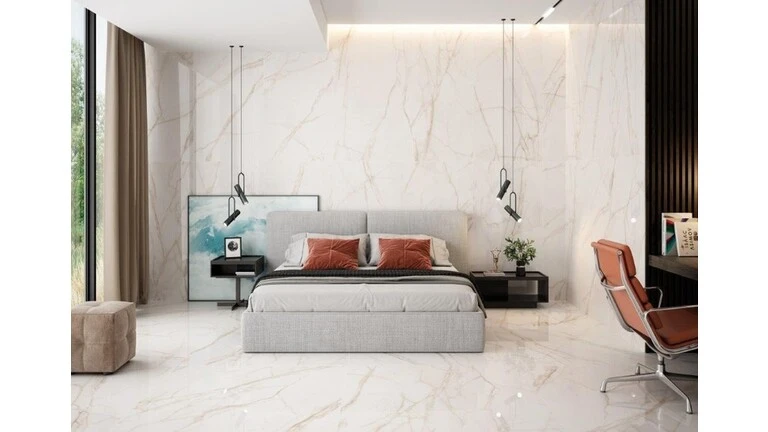 gạch lát nền phòng khách hiện đại